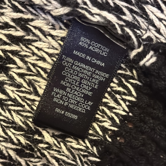 Express Small knit cardigan black and white - Picture 4 of 6